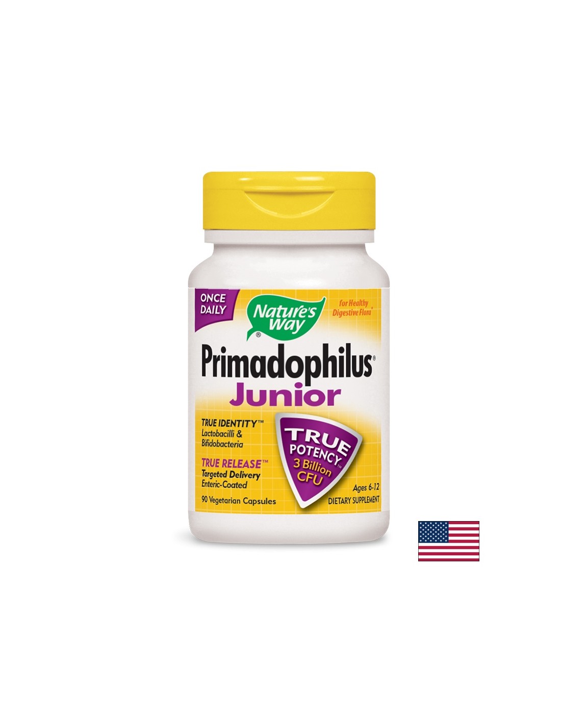 Primadophilus Junior 3 δισεκατομμύρια CFU - 90 κάψουλες