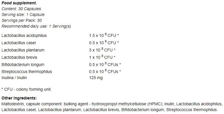 Probiotic 6+ 30 δισκία