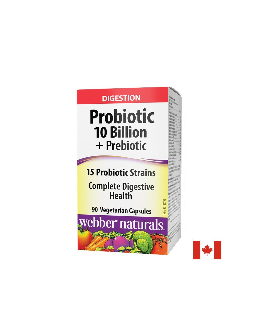 Probiotic 10 δισεκατομμύρια ενεργά προβιοτικά, 15 Formula Strain + Prebiotics, 90 κάψουλες
