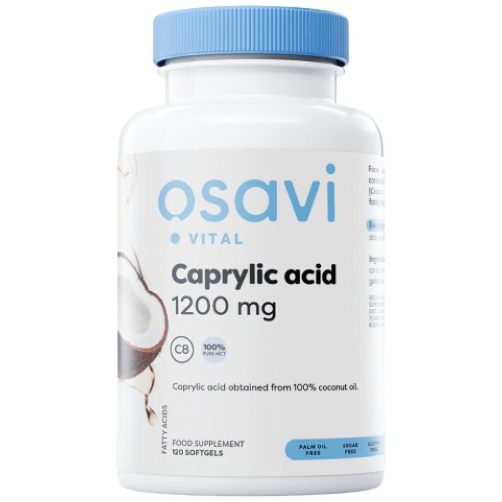Καπρυλικό οξύ 1200 mg - 120 κάψουλες γέλης