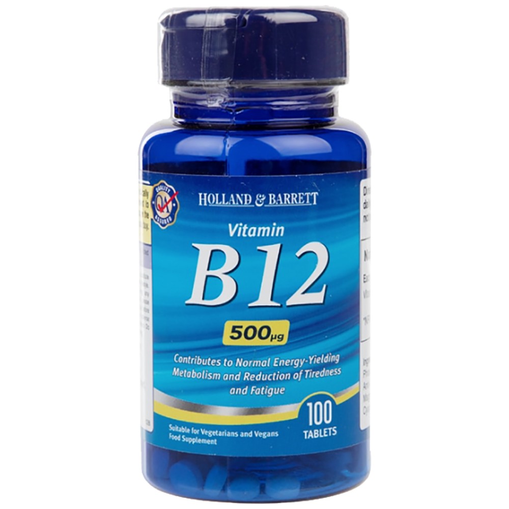 Βιταμίνη Β12 κυανοκοβαλαμίνη 500 mcg - 100 δισκία