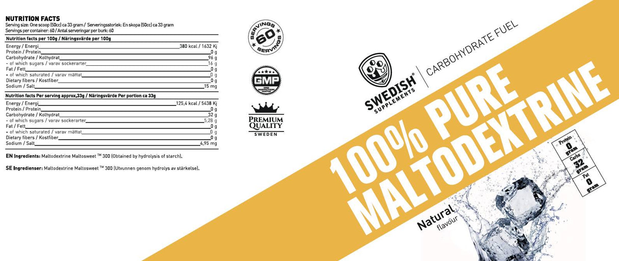 Maltodextrin/100% καθαρή - 3000 γραμμάρια