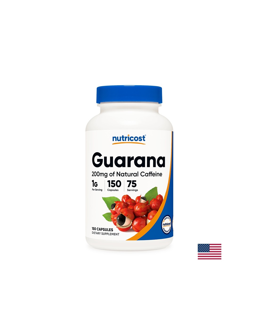 Μείωση βάρους - Γκουαράνα, 500 mg/150 κάψουλες <tc>Nutricost</tc>
