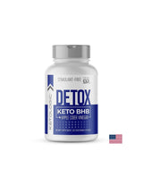 Μείωση βάρους - Detox Keto BHB + ξύδι μηλίτη μήλου, 60 κάψουλες