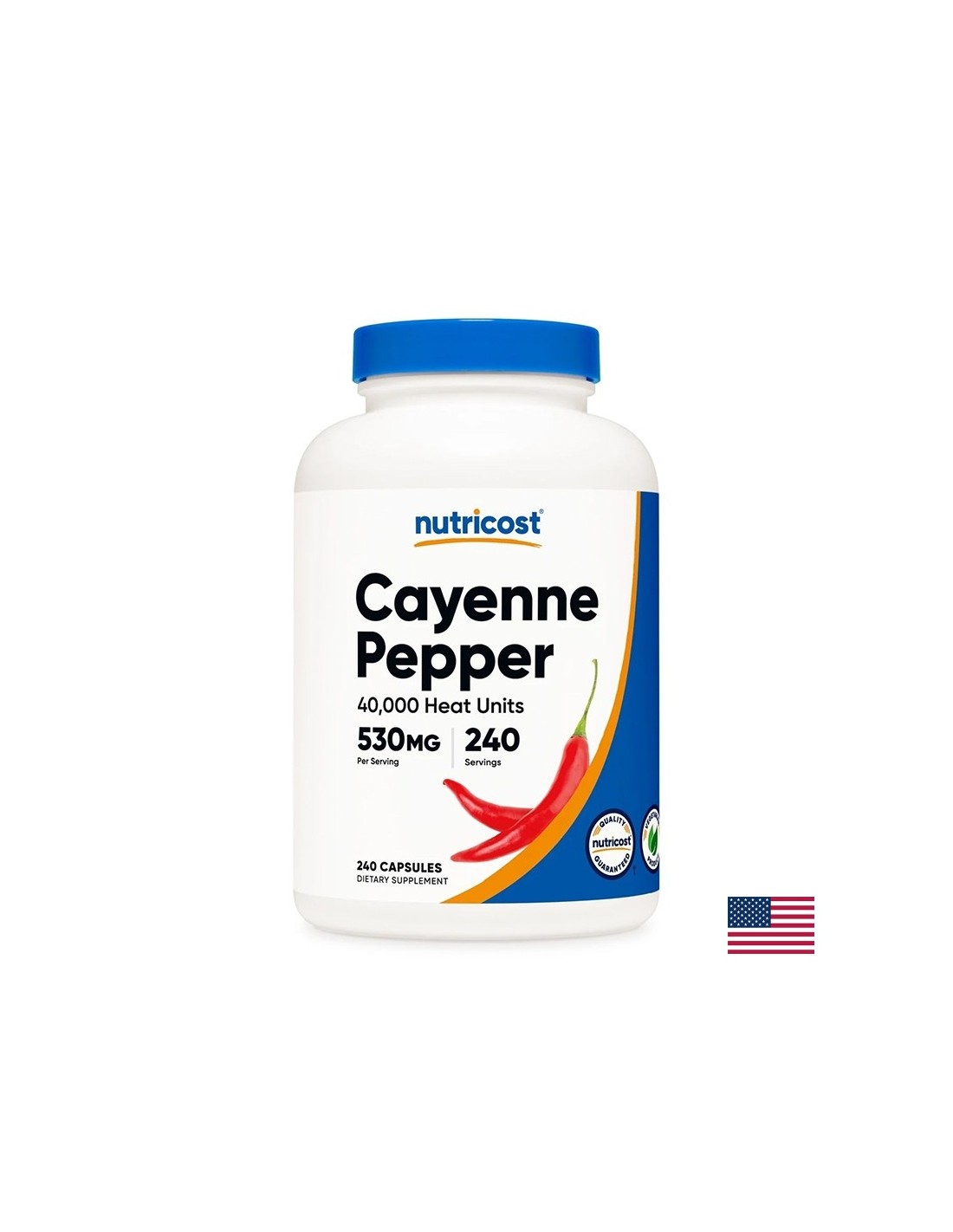 Μείωση βάρους - Cayenne Pepper, 530 mg x 240 κάψουλες