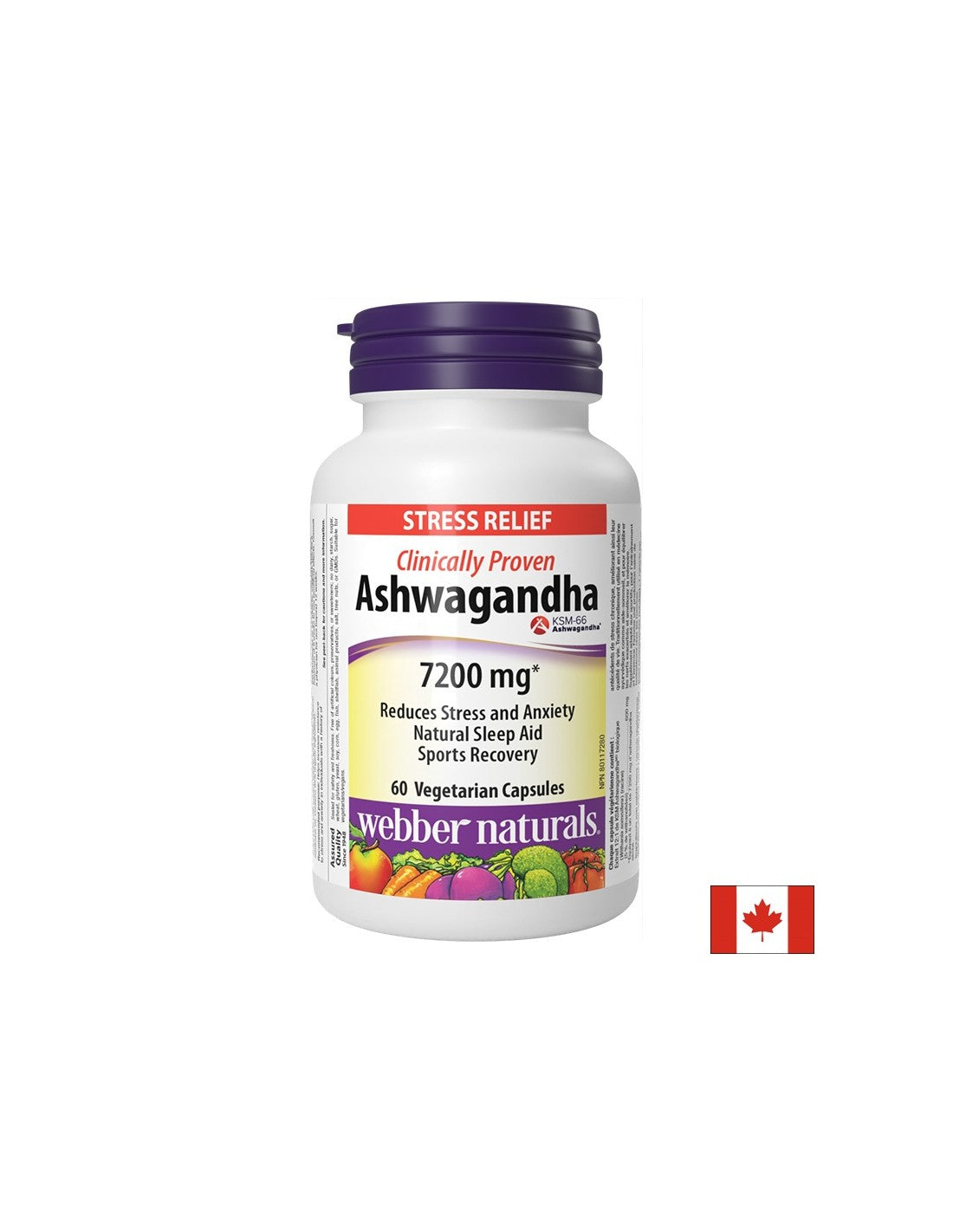 Χαλάρωση του νευρικού συστήματος - Ashwagandha 7200 mg, 60 V κάψουλες