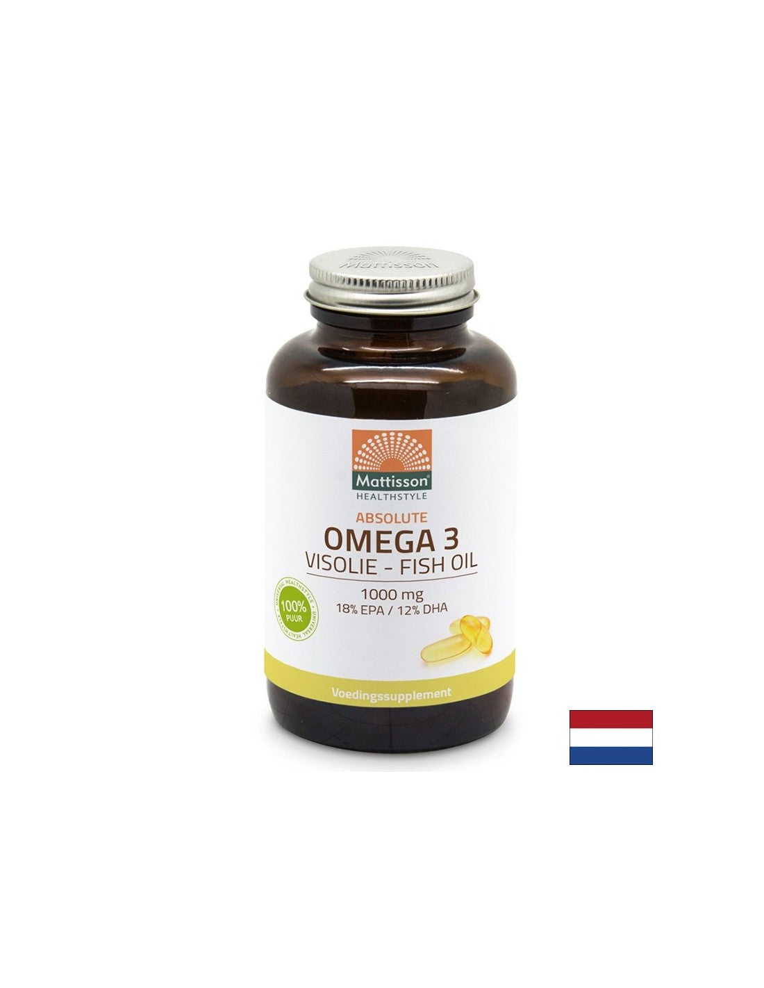 Ιχθυέλαιο 1000 mg - EPA 180 mg /DHA 120 mg, 120 κάψουλες <tc>Mattisson Healthstyle</tc>