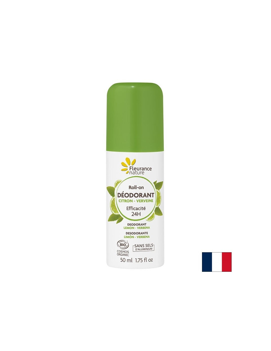 Roll-on αποσμητικό με λεμόνι και verbena, 50 ml φύση fleurance