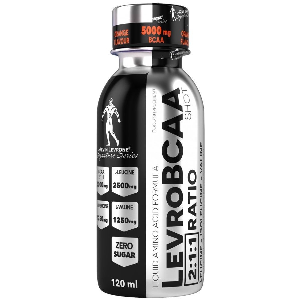 Levrobcaa Shot/5000 mg BCAA με μηδενική ζάχαρη - 120 ml
