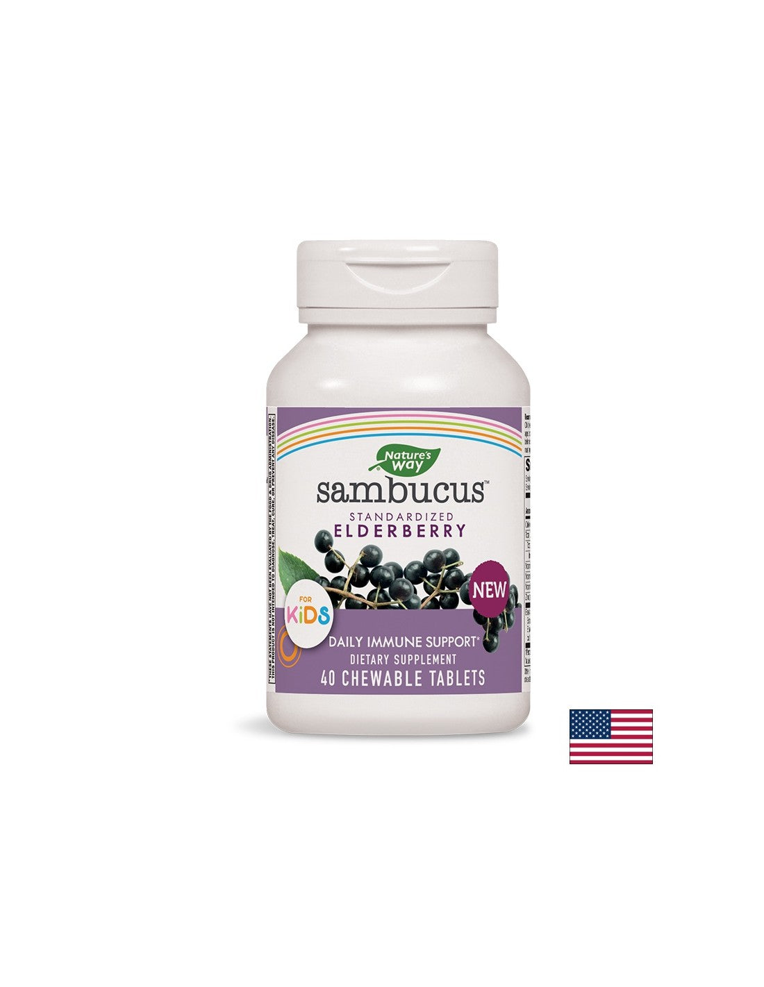 Sambucus για παιδιά/sambucus για παιδιά x 40 μασώμενα δισκία φύση