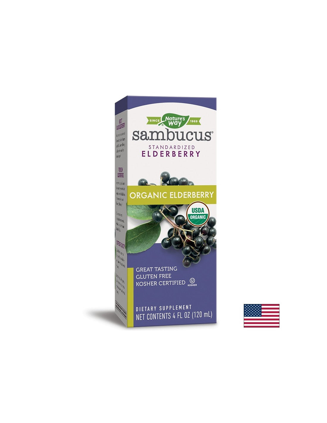Οργανικό σιρόπι Sambucus x 120 ml Nature's Way