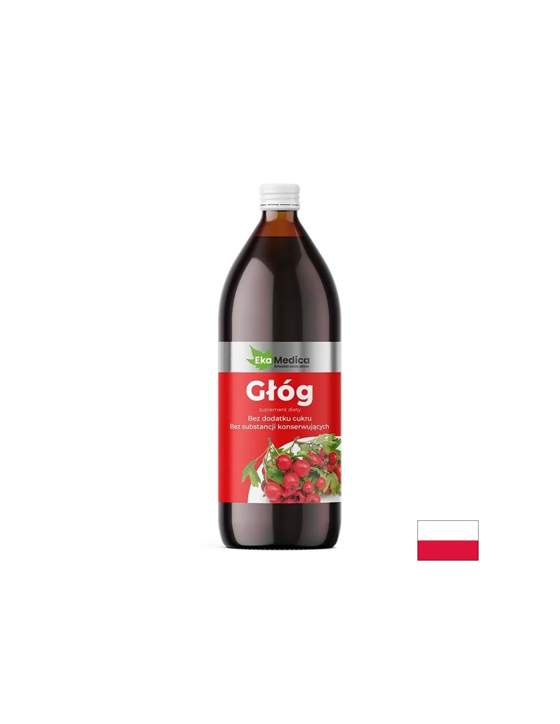 Χυμός Hawthorn με Camu Camu και φυσική βιταμίνη C - καρδιά και νευρικό σύστημα, 1 λίτρο, 20 ή 40 δόσεις