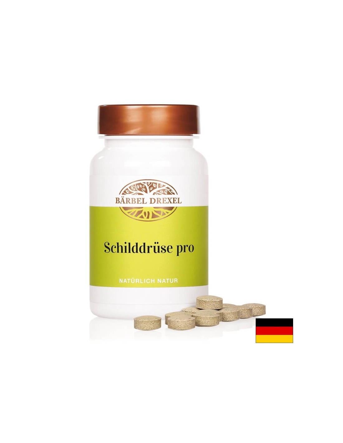 Schildrüse pro - Υγεία του θυρεοειδούς με σελήνιο, βιταμίνη D3 και βότανα, 125 δισκία <tc>Bärbel Drexel</tc>