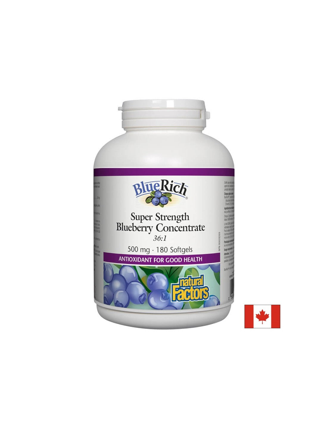 Super Strength Concentrate Blueberry 36: 1 500 mg - 180 κάψουλες πηκτής