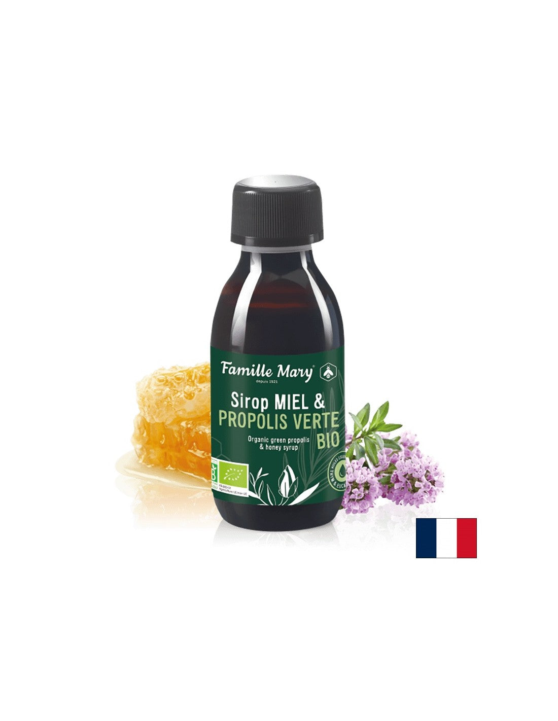 Sirop Miel et Propolis Verte Bio/Syrup με μέλι και πράσινο Propolis Organic, 150 ml famille Mary