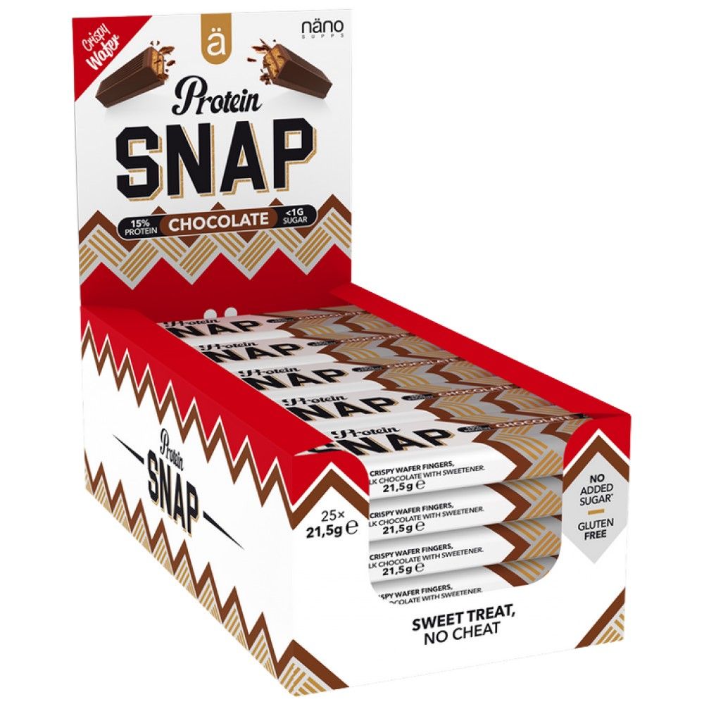Πρωτεΐνη snap | Χαμηλή ζάχαρη τραγανό μπαρ - 25 x 21,5 γραμμάρια
