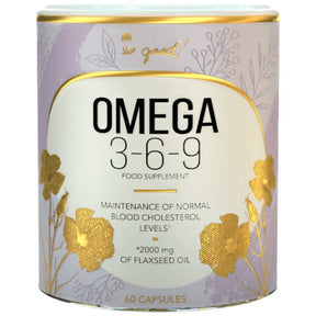 Omega 3-6-9 Flax Oil 1000 mg | So Good! Series - 60 Softgels - Nutra Best Europe