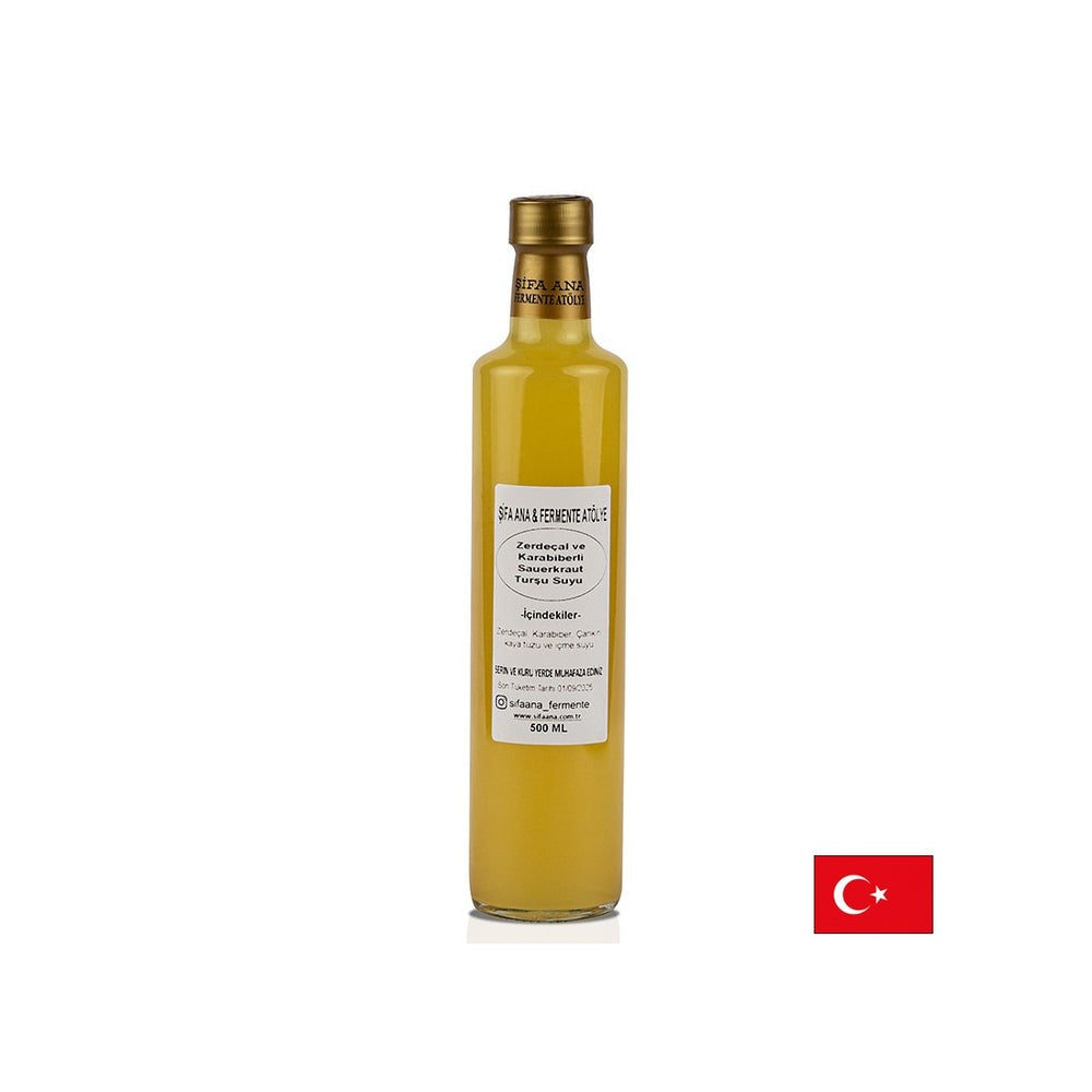 Probiotic Sauerkraut Huice με κουρκούμη και μαύρο πιπέρι, 500 ml