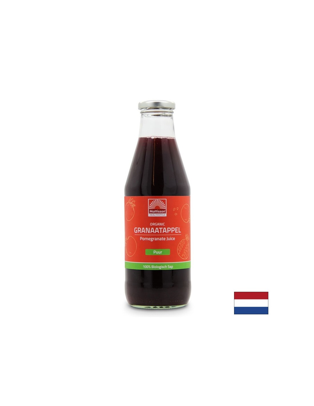 Βιολογικός χυμός ροδιού, 750 ml <tc>Mattisson Healthstyle</tc>