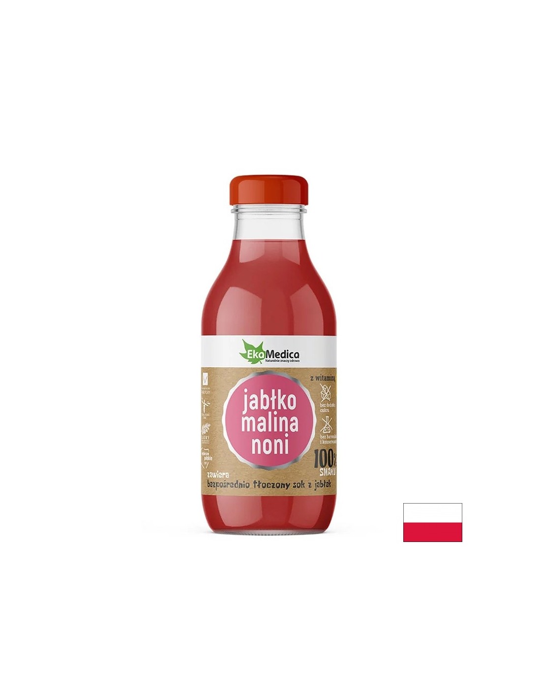 Apple, Raspberry και Noni Juice - Ανοσία και καλή πέψη, 300 ml