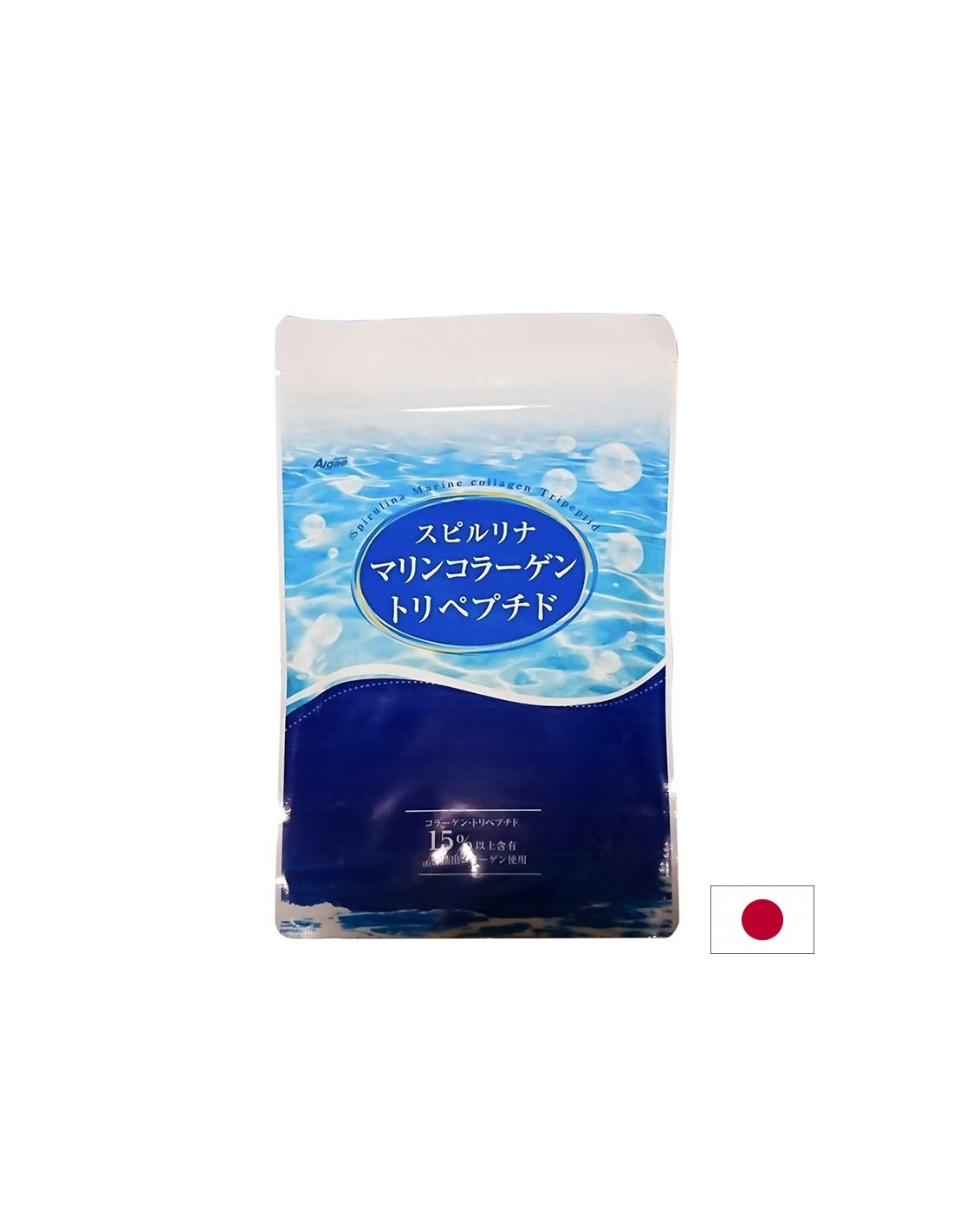 Ιαπωνικά Spirulina + πεπτίδια ψαριών και βιταμίνη C - Υποστηρίζει αρθρώσεις και δέρμα, 800 δισκία