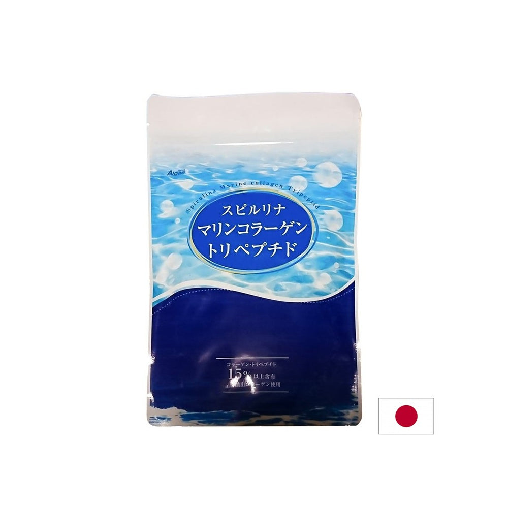 Ιαπωνικά Spirulina + πεπτίδια ψαριών και βιταμίνη C - Υποστηρίζει αρθρώσεις και δέρμα, 800 δισκία