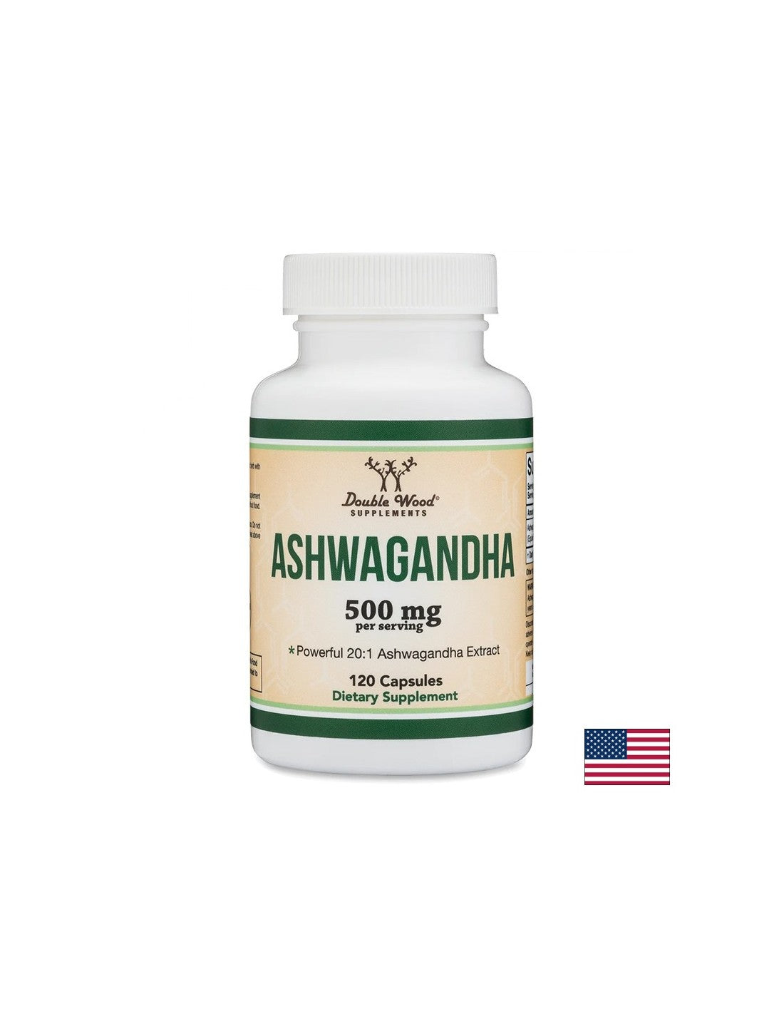 Ashwagandha - για άγχος, κόπωση, άγχος, 250 mg, 120 κάψουλες για 2 ή 4 μήνες πρόσληψης