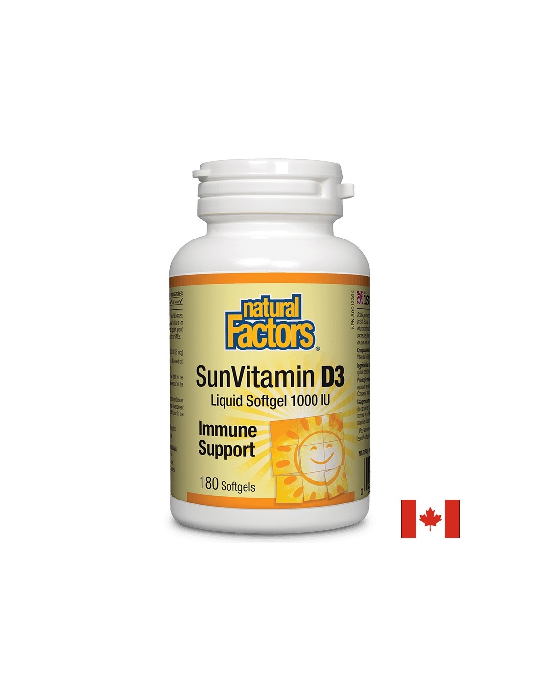 Sunvitamin D3 1000 IU - 180 κάψουλες πηκτής