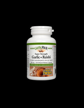 GarlicRich® Super Strength Garlic+Reishi / Garlic + Reishi x 120 capsules - Nutra Best Europe