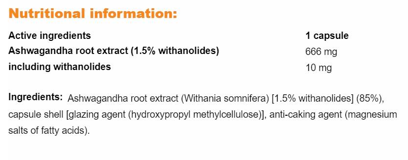 Ashwagandha Perfect 666 mg - 90 κάψουλες