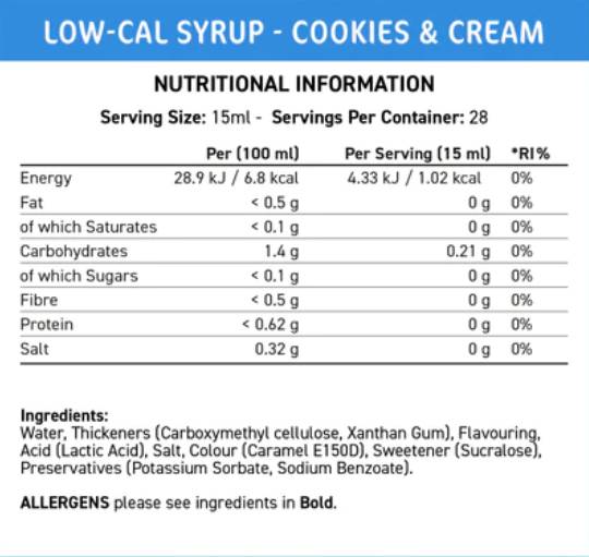Fit Cuisine Cuisine χαμηλού κόμβου | Cookies & Cream - 425 ml