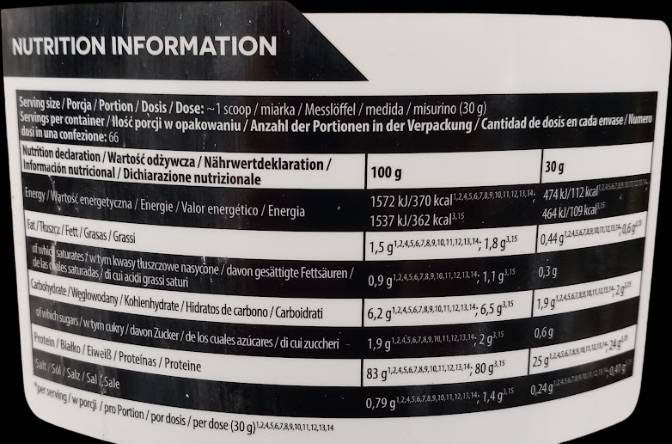 Χρυσός ορός γάλακτος | Πρωτεΐνη ορού γάλακτος - 2000 γραμμάρια