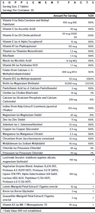 Τα δισκία Multi 60 γυναικών