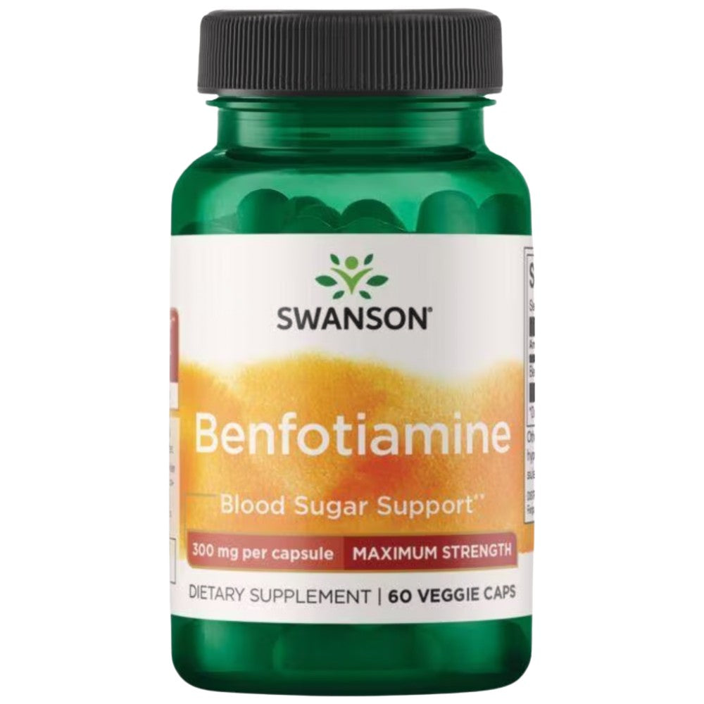 Benfotiamine 300 mg - Μέγιστη αντοχή - 60 κάψουλες