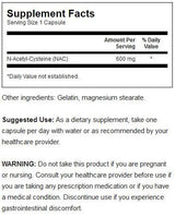 NAC Ν-ακετυλο-κυστεΐνη 600 mg 100 κάψουλες