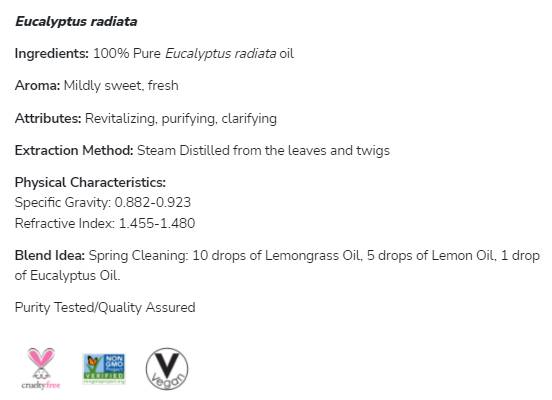 Eucalyptus Radiata Oil | 100% καθαρό ευκαλύπτο radiata - 30 ml
