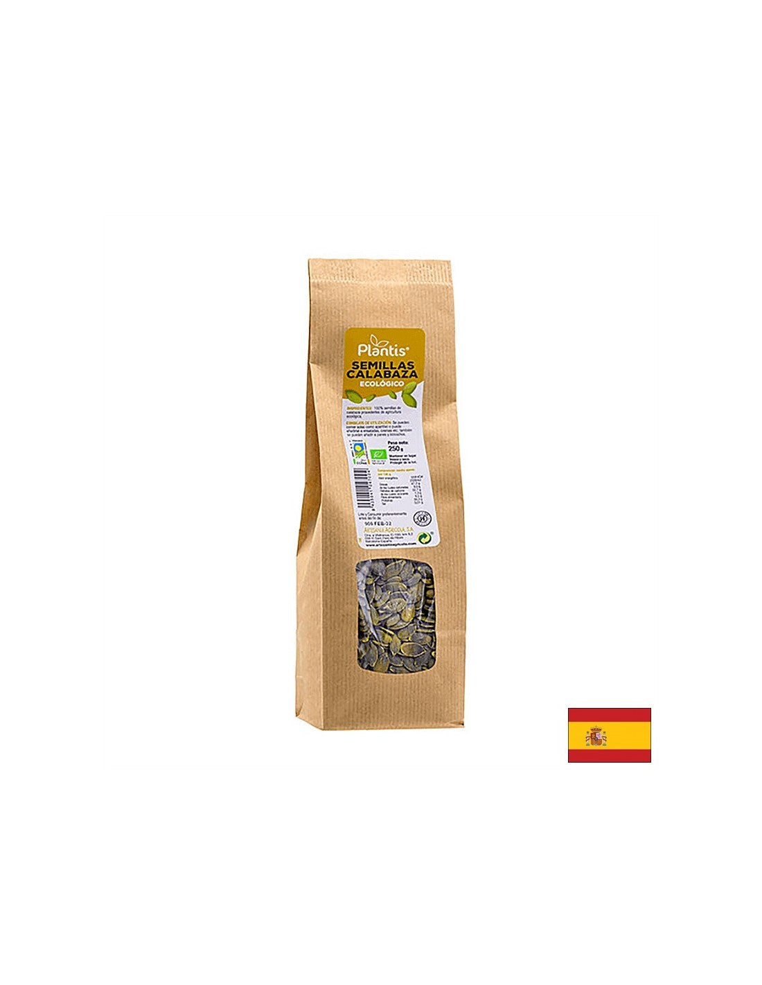 Σπόροι κολοκύθας (RAW) - Plantis®, Bio, 250 g