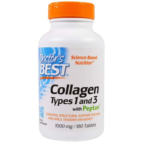 BEST Collagen Types 1 & 3 / 1000 mg - 180 Tablets - Nutra Best Europe