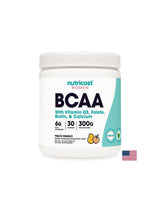 Διακλαδισμένη αλυσίδα αμινοξέα BCAA + βιταμίνη D3, φολικό οξύ, βιοτίνη, ασβέστιο (για γυναίκες), σκόνη 300 g με γεύση μάνγκο
