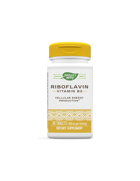 Vitamin B2 (riboflavin) - Cellular energy, tone and vision, 400 mg, 30 tablets - Nutra Best Europe