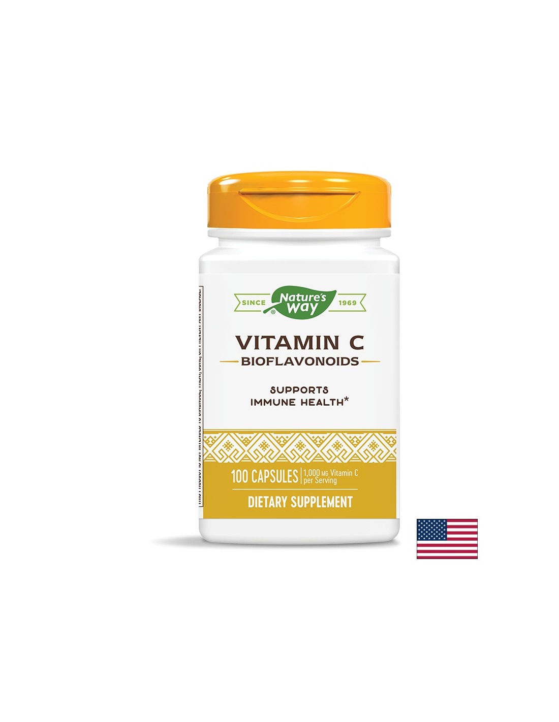 Βιταμίνη C Βιοφλαβονοειδή/ Βιταμίνη C & Bioflavones 500 mg x 100 κάψουλες της φύσης