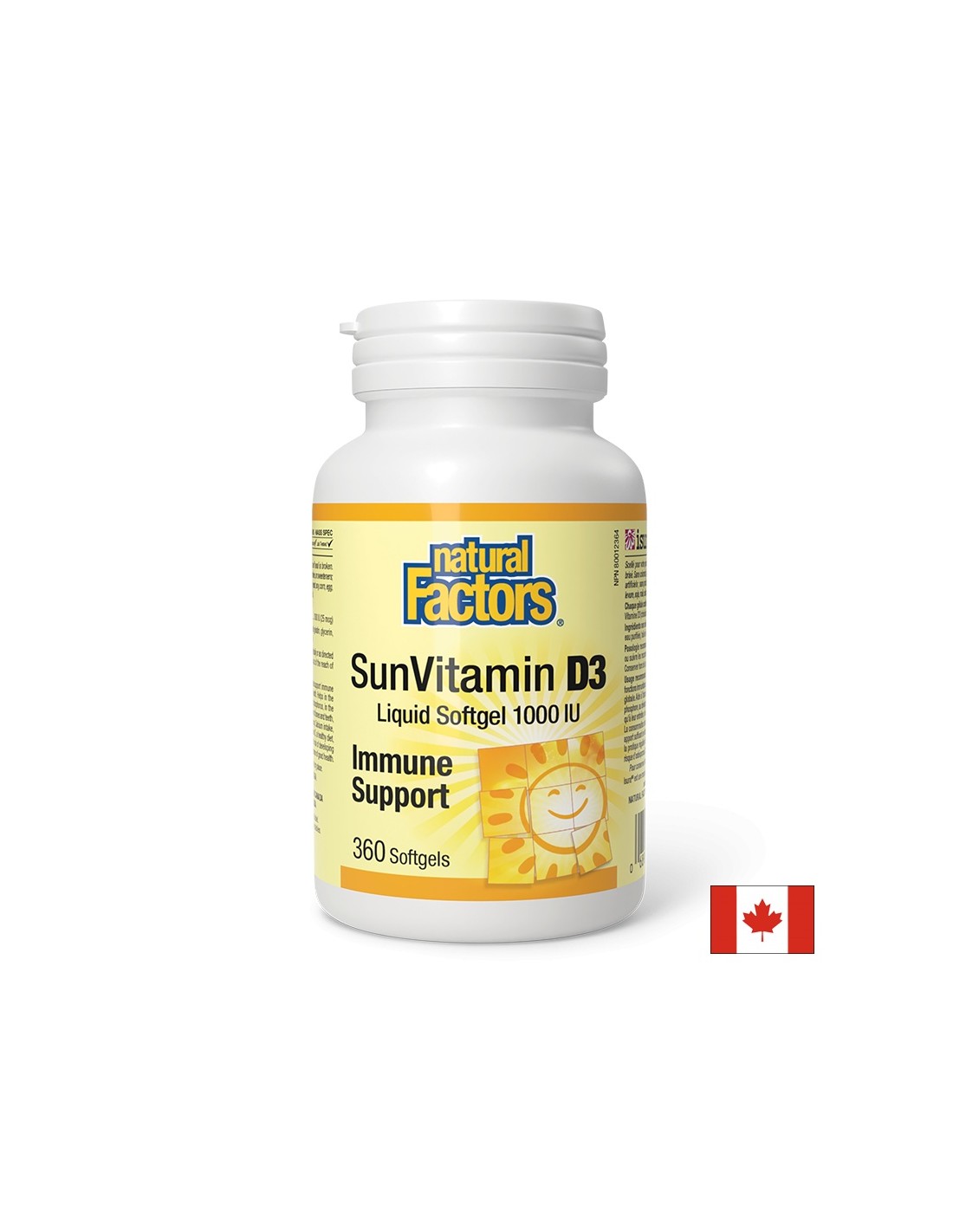 Sunvitamin D3 1000 IU - 360 κάψουλες γέλης