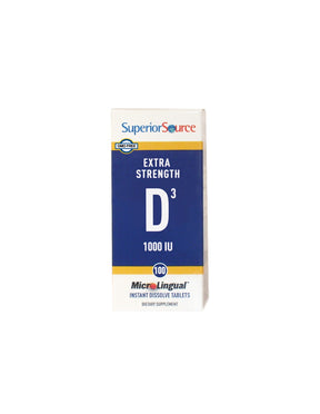 Vitamin D3 25 µg - bone system and immunity, 100 sublingual tablets Superior Source - Nutra Best Europe