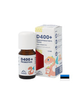 Βιταμίνη D3 400 IU + Probiotics - Ανοσία και πεπτικό σύστημα, σταγόνες για παιδιά και ενήλικες, 7,5 ml