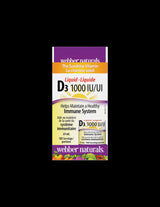 Витамин D3 /течен/ 1000 IU x 25 ml, 100 дози Webber Naturals - Feel You