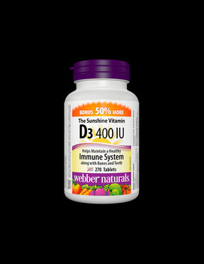 Vitamin D3 / Vitamin D3, 400 IU, 270 tablets - Nutra Best Europe