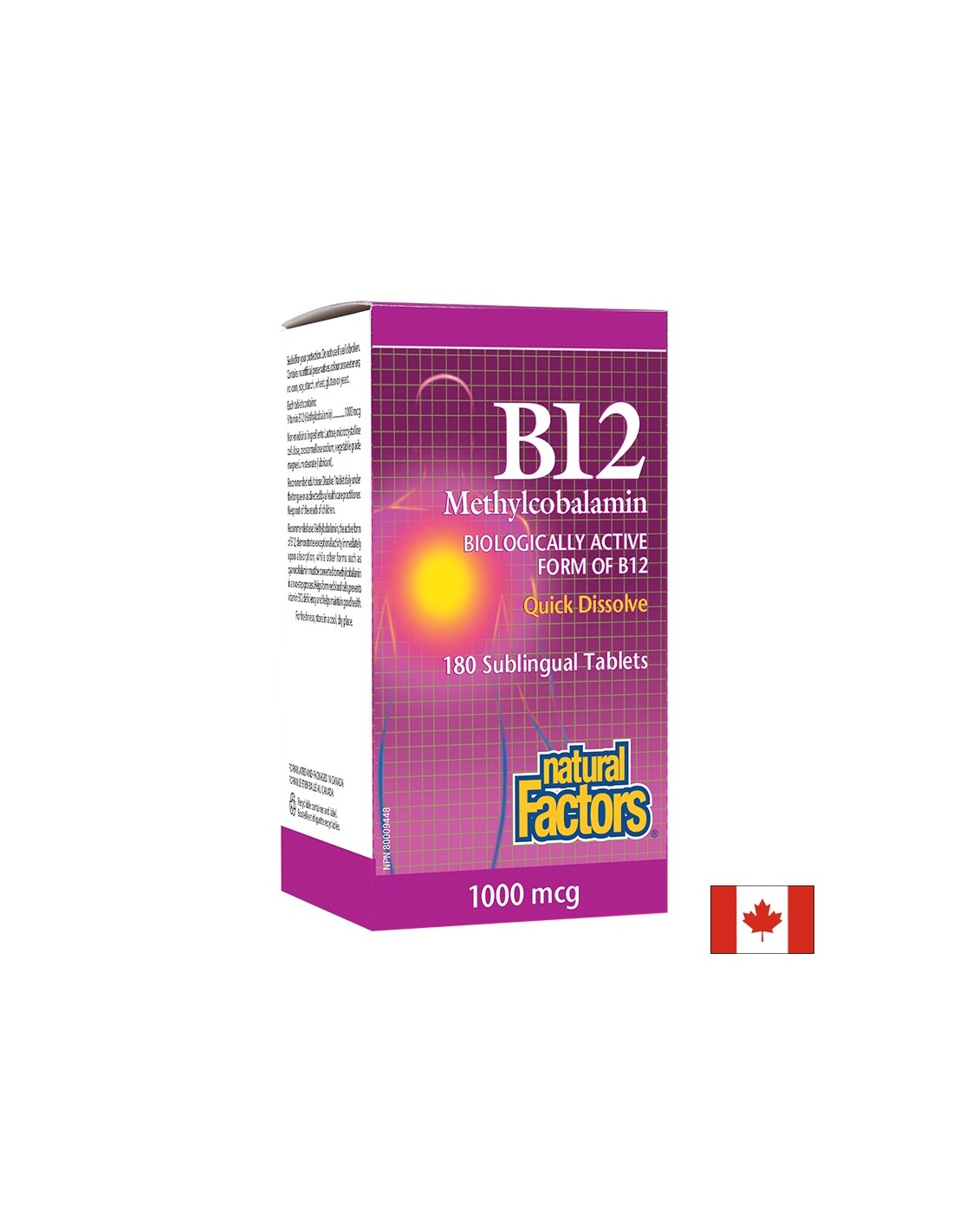 B12 μεθυλοβαλαμίνη 1000 mcg - 180 υπογλώσσια δισκία