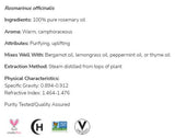 Λάδι δεντρολίβανο | 100% Pure Rosmarinus officinalis - 59 ml