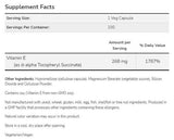 Βιταμίνη Ε-400 D-alpha tocopheryl | Χορτοφαγικό στεγνό - 100 κάψουλες