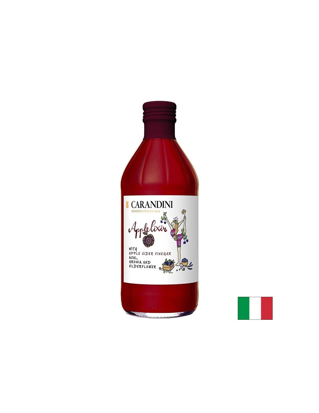 Ξύδι μηλίτη μήλου + Acai, Chokeberry και Black Elderflower, 500 ml